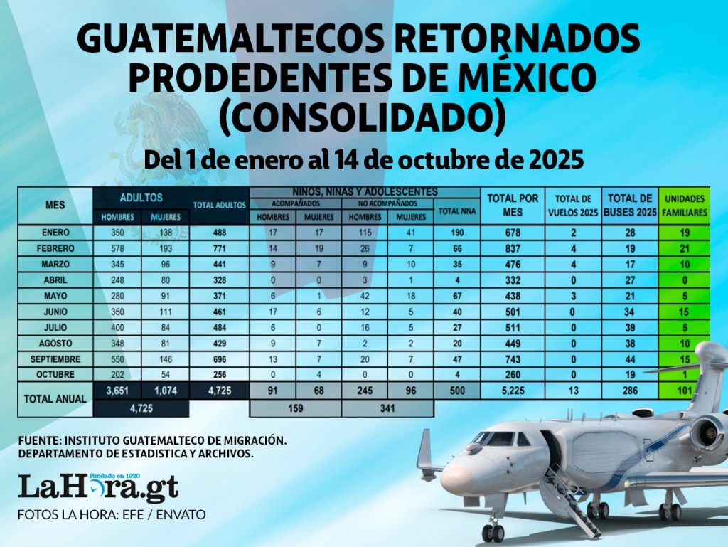 GUATEMALTECOS RETORNADOS VÍA AÉREA PROCEDENTES DE EE. UU. Foto La Hora: IGM / Alejandro Ramírez.