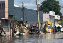 Al menos 23 personas fallecieron y ocho están desaparecidas tras las fuertes lluvias que azotaron México y provocaron numerosas inundaciones, con afectaciones en 31 de los 32 estados del país, según informaron las autoridades. Foto: La Hora/ EFE