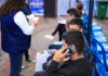 Guatemala recibió el primer vuelo con personas migrantes guatemaltecas y hondureñas retornadas desde Estados Unidos. Foto La Hora: IGM.