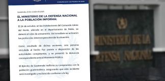 Mindef informó sobre el robo de armamento en las instalaciones del Comando Aéreo del Norte. Arte La Hora: Roberto Altán.