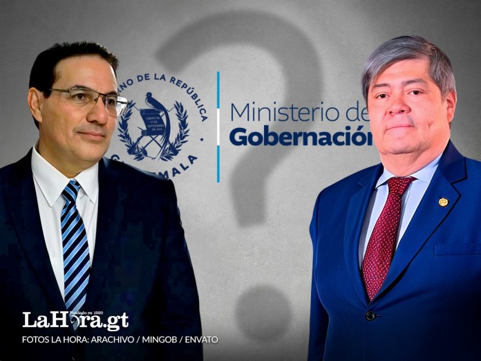 El relevo en la cúpula del Ministerio de Gobernación (Mingob) ha estado marcado por incertidumbre, confusiones y silencio. Arte La Hora: Alejandro Ramírez.