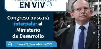 Retransmisión: Congreso buscará interpelar al Ministerio de Desarrollo Interpelación del ministro de Desarrollo Social, Abelardo Pinto. Foto La Hora