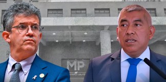 Ministro de Salud y jefe de la FECI por Caso UNOPS. Foto La Hora