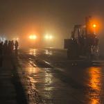 Derrumbe en el kilómetro 24 de la Carretera a El Salvador. Foto La Hora: Daniel Ramírez.