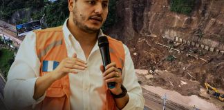 Alcalde de la Municipalidad de Fraijanes, Daniel Rustrián. Arte La Hora: Francisco Altán