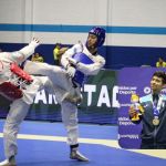 Guatemalteco ganador de medalla de oro en Taekwondo en los Juegos Centroamericanos, David Fuentes. Foto La Hora: Carlos Vicente