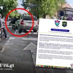 Agente de la PMT es atropellada en zona 9 por un vehículo sobre el paso de cebra. Foto La Hora: RRSS y Municipalidad de Guatemala