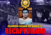 Recaptura de Mario Davi Sisimit Cutzal, alias "El Enano" o "Cartoon". Foto La Hora: PNC.