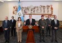 Presidente Bernardo Arévalo luego de la salida de Jiménez anunciado la cárcel de máxima seguridad. Foto La Hora: Secretaría de Comunicación Social de la Presidencia