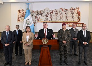Presidente Bernardo Arévalo luego de la salida de Jiménez anunciado la cárcel de máxima seguridad. Foto La Hora: Secretaría de Comunicación Social de la Presidencia