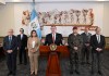 Presidente Bernardo Arévalo luego de la salida de Jiménez anunciado la cárcel de máxima seguridad. Foto La Hora: Secretaría de Comunicación Social de la Presidencia