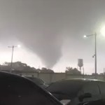 Remolinos se presentaron en Ciudad de Guatemala. Foto La Hora: Captura de pantalla.