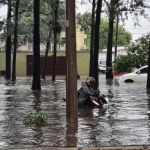 Inundación reportada en el anillo periférico. Foto La Hora: Redes Sociales