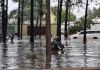 Inundación reportada en el anillo periférico. Foto La Hora: Redes Sociales