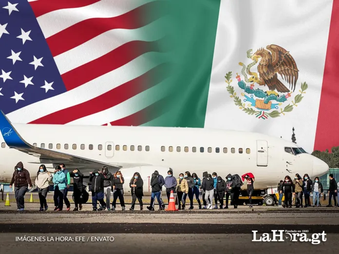 Retornados La cantidad de migrantes guatemaltecos retornados de Estados Unidos ha tenido una disminución en 2025. Arte La Hora: Alejandro Ramírez.