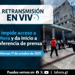 Retransmisión del Ministerio Público. Foto La Hora