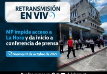Retransmisión del Ministerio Público. Foto La Hora
