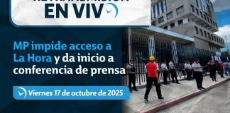 Retransmisión del Ministerio Público. Foto La Hora