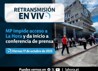 Retransmisión del Ministerio Público. Foto La Hora