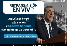 Retransmisión: Arévalo se dirige al país en cadena nacional este 26 de octubre Retransmisión: Arévalo se dirige al país en cadena nacional este 26 de octubre. Arte La Hora: Roberto Altán