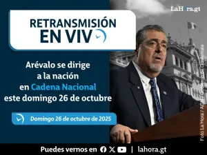 Retransmisión: Arévalo se dirige al país en cadena nacional este 26 de octubre