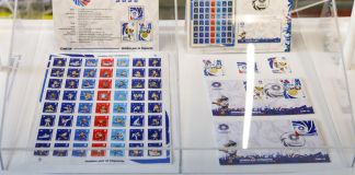 Sellos conmemorativos por Juegos Centroamericanos Guatemala 2025. Foto La Hora: CIV