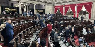 Sesión Secreta del 14 de octubre en el pleno del Congreso. Foto La Hora: José Orozco