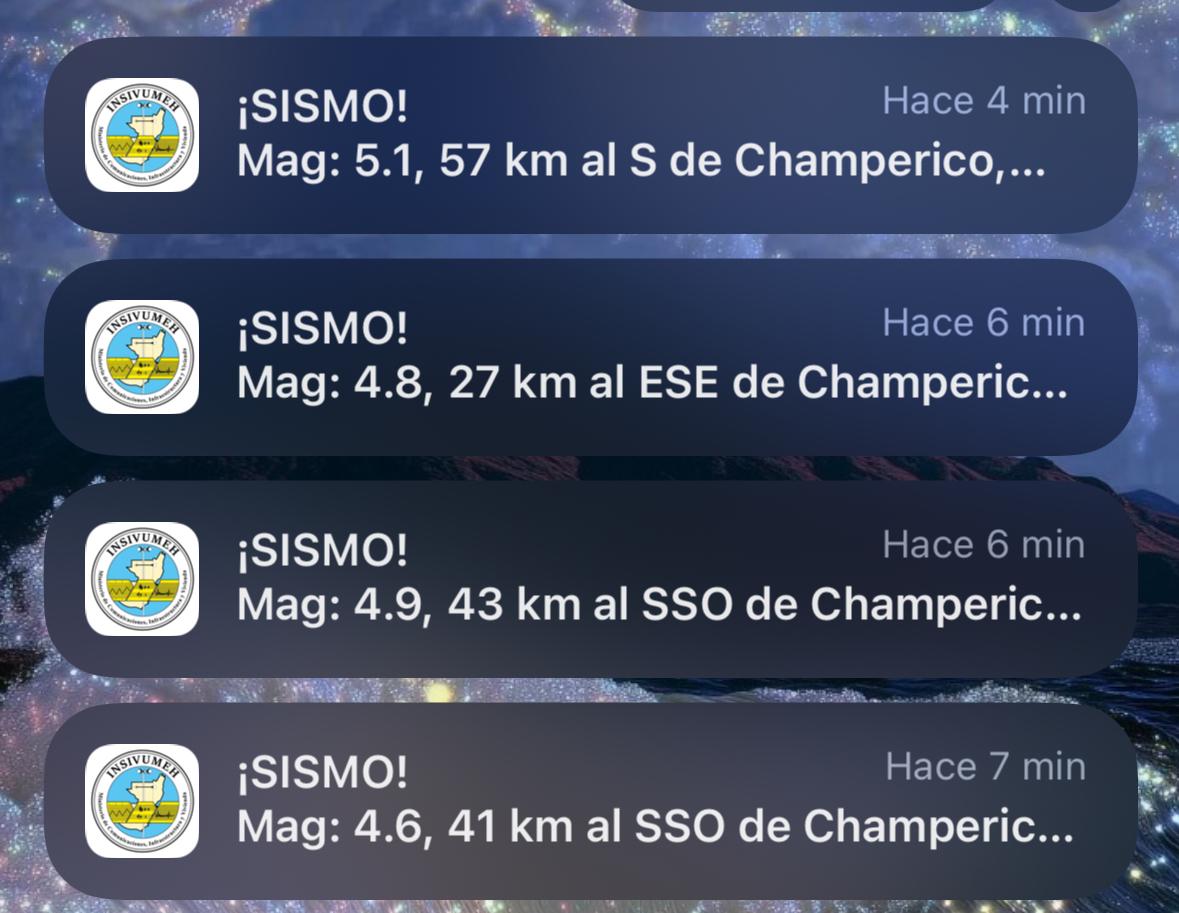 Sismos sacuden el sur de Guatemala