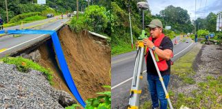 Socavón en ruta a Quetzaltenango ya se encuentra en proceso de estudios para rehabilitación de paso.