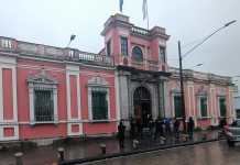 Allanamiento en TSE: Caso bajo reserva judicial, dice MP Diligencia de Allanamiento en el Tribunal Supremo Electoral. Foto La Hora: PNC