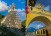 Fotografías del Parque Nacional Tikal y arco de Santa Catalina en Antigua Guatemala. Foto La Hora: MCD