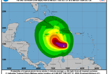 Tormenta Tropical Melissa. Foto La Hora: Centro Nacional de Huracanes de EE. UU. (NHC, por sus siglas en inglés).