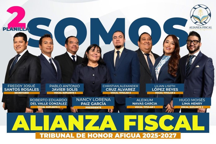 El Tribunal de Honor de AFIGUA. Foto La Hora: Alianza Fiscal.