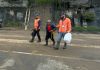 Por segundo día consecutivo, las autoridades mantienen los trabajos de limpieza tras el derrumbe ocurrido en el kilómetro 24 de la carretera a El Salvador. Foto La Hora: Daniel Ramírez.