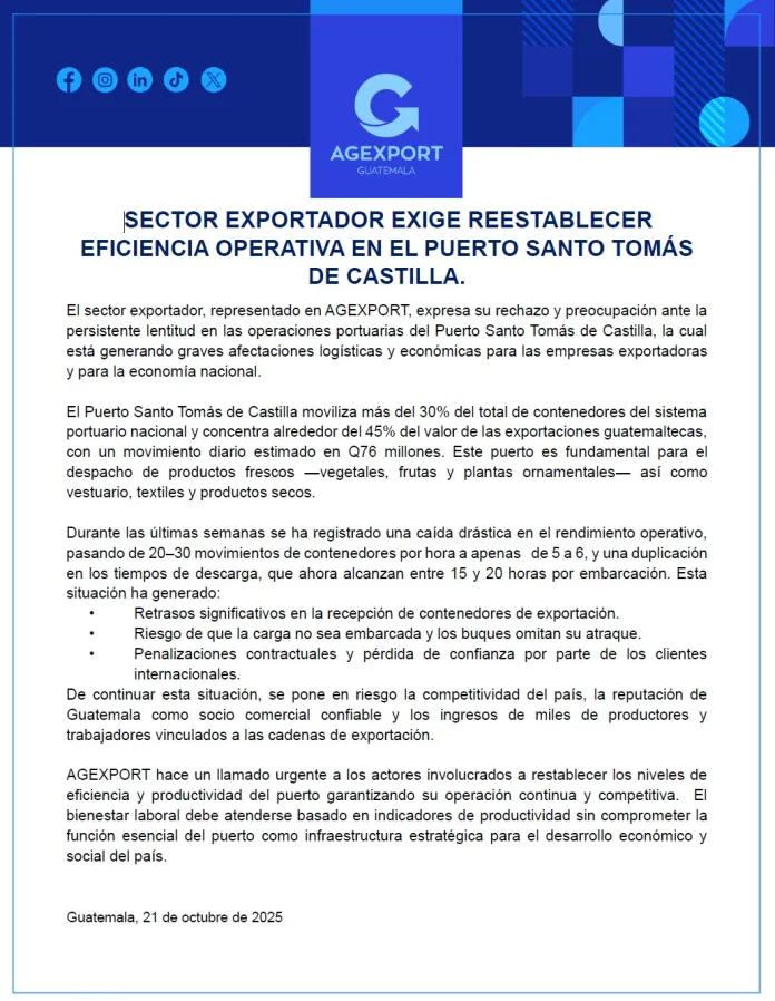 agexport santo tomas