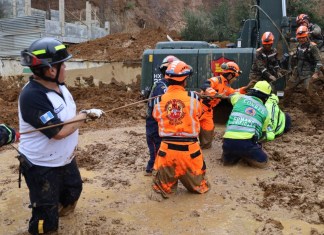 Brigadistas rescatados de derrumbe en km 24 CAES permanecen fuera de peligro en Centro Médico Militar Autoridades confirman rescate exitoso de brigadistas atrapados durante labores de búsqueda.