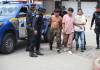 Cinco presuntos asaltantes, supuestos integrantes del Barrio 18, fueron capturados. Foto La Hora: PNC.