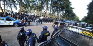 Juzgados aún no coordinan quién será el encargado de realizar audiencia de primera declaración para 23 guaridas del SP capturados el fin de semana. Foto La Hora: PNC