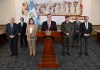 El presidente Bernardo Arévalo aseguró que el FBI y agencias de Estados Unidos apoyarán en el fortalecimiento de cárceles. Foto La Hora: Presidencia