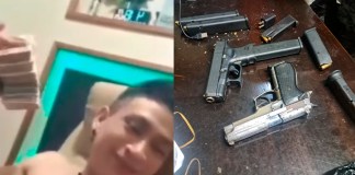 La Policía Nacional Civil (PNC) localizó armas de fuego, celulares y dinero al reo que compartió lujos en la cárcel de Pavón. Foto La Hora: PNC / RRSS