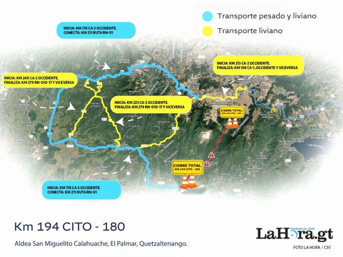 Estas son las rutas alternas tras el colapso en carretera Cito Zarco Foto: La Hora/ PROVIAL