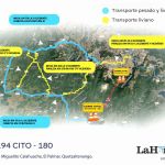 Estas son las rutas alternas tras el colapso en carretera Cito Zarco Foto: La Hora/ PROVIAL