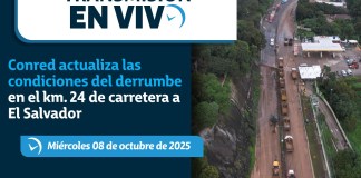 Conferencia de prensa Conred. Foto: La Hora.