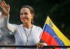 Fotografía de archivo de la líder de la oposición venezolana María Corina Machado. Foto: La Hora/EFE/ Miguel Gutiérrez