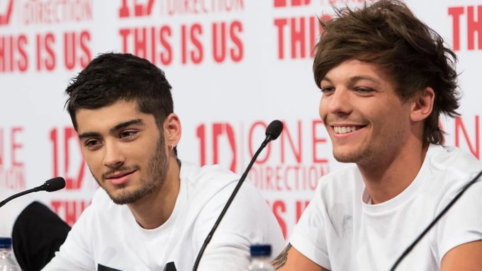 Zayn Malik junto a Louis Tomlison. Foto: Fede/Twitter