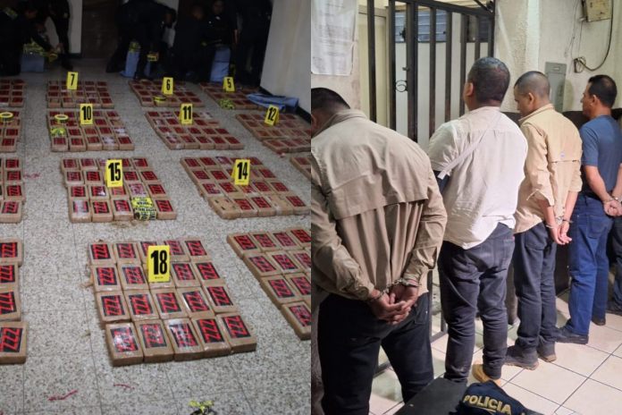 Droga incautada durante operativo en Escuintla es valorizada en Q40 millones.