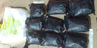 Inspección a un bus revela cargamento de marihuana y metanfetamina llevado por uno de los pasajeros.