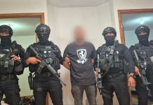 Capturan en Fraijanes al «Chispa», extraditable colombiano vinculado al narcotráfico Autoridades capturan al extraditable número 29 del 2025. Foto La Hora: MP.