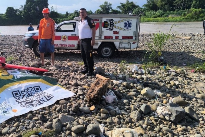 Localización del cuerpo sin vida de un hombre en un río de Quetzaltenango. Foto La Hora: CVB.