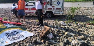 Localización del cuerpo sin vida de un hombre en un río de Quetzaltenango. Foto La Hora: CVB.